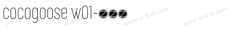 cocogoose w01字体转换